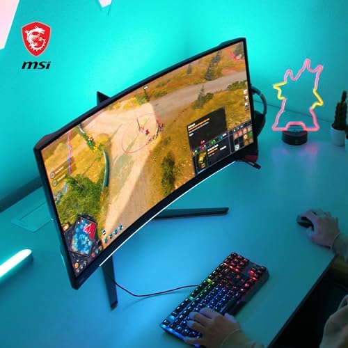 MSI MPG 341CQPX QD OLED 34 inch Curved OLED Gaming Monitor  3440 x 1440  UWQHD   0 03ms Response time  240Hz  True Black HDR 400  HDMI  DP Port  USB Type C  Tilt  Height Adjustable