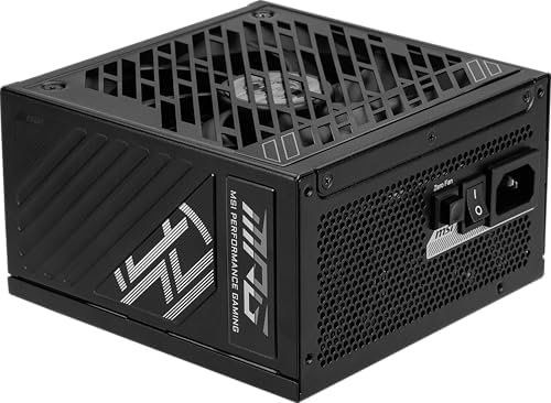 MSI MPG A1000GS PCIE5 II  Fully Modular Gaming 1000W Power Supply  80  Gold  Dual 12V 2x6 Cables  Server Grade Capacitor  ATX 3 1 & PCIe 5 1 Ready  Low Noise  8 pin PCIe x 3  10 Year Warranty