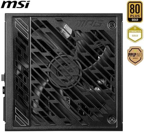 MSI MPG A850GS PCIE5  Fully Modular Gaming 850W Power Supply  80  Gold  Dual 12V 2x6 Cables  Server Grade Capacitor  ATX 3 1 & PCIe 5 1 Ready  Low Noise  Semi Digital  10 Year Warranty