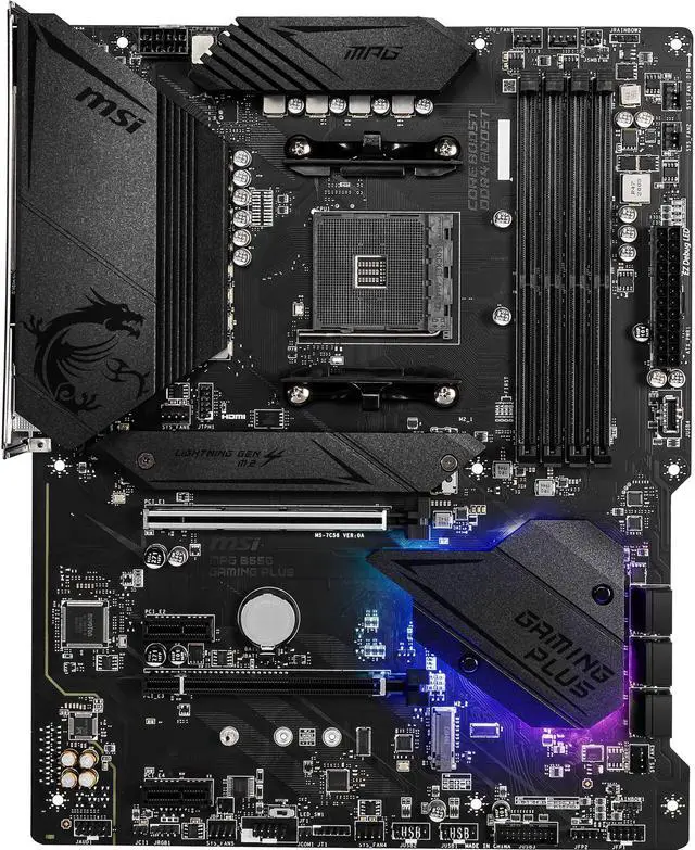 MSI MPG B550 GAMING PLUS AM4 AMD B550 USB 3 0 ATX AMD Motherboard
