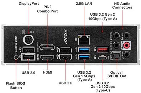 MSI MPG B550 Gaming Plus Gaming Motherboard  AMD Ryzen 5000  AM4  DDR4  PCIe 4 0  SATA 6Gb/s  M 2  USB 3 2 Gen 2  HDMI/DP  ATX 
