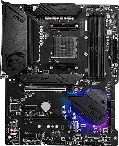 MSI MPG B550 Gaming Plus Gaming Motherboard  AMD Ryzen 5000  AM4  DDR4  PCIe 4 0  SATA 6Gb/s  M 2  USB 3 2 Gen 2  HDMI/DP  ATX 