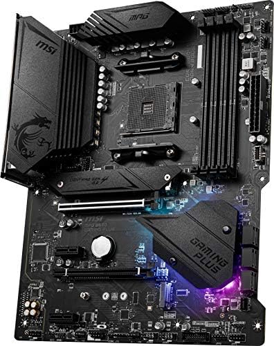 MSI MPG B550 Gaming Plus Gaming Motherboard  AMD Ryzen 5000  AM4  DDR4  PCIe 4 0  SATA 6Gb/s  M 2  USB 3 2 Gen 2  HDMI/DP  ATX 