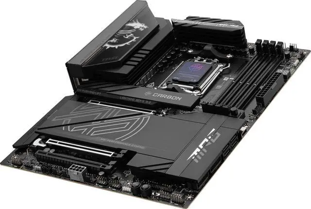 MSI MPG X870E CARBON AM5 ATX Gaming Motherboard  4x SATA 6Gb/s  AMD Wi Fi 7 USB 4 0
