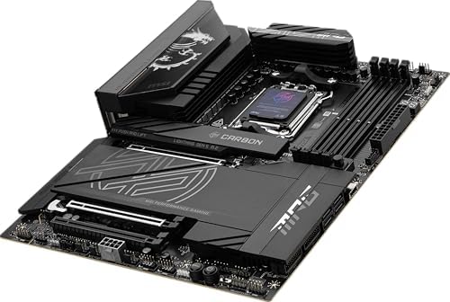 MSI MPG X870E Carbon WiFi Gaming Motherboard  AMD Ryzen 9000/8000/7000 Series Processors  AM5  DDR5  PCIe 5 0  M 2 Gen5  SATA 6Gb/s  USB 40Gbps  HDMI  Wi Fi 7  Bluetooth 5 4  5Gbps LAN  ATX 