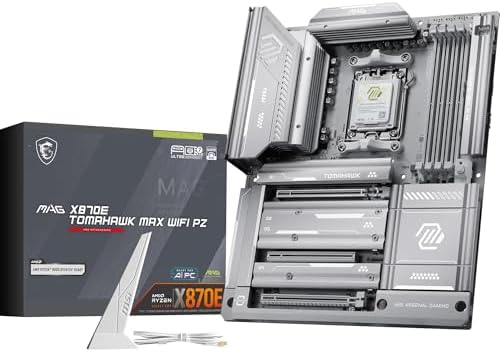 MSI MPG X870E Carbon WiFi Gaming Motherboard  AMD Ryzen 9000/8000/7000 Series Processors  AM5  DDR5  PCIe 5 0  M 2 Gen5  SATA 6Gb/s  USB 40Gbps  HDMI  Wi Fi 7  Bluetooth 5 4  5Gbps LAN  ATX 