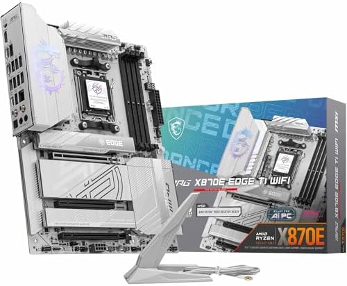 MSI MPG X870E Carbon WiFi Gaming Motherboard  AMD Ryzen 9000/8000/7000 Series Processors  AM5  DDR5  PCIe 5 0  M 2 Gen5  SATA 6Gb/s  USB 40Gbps  HDMI  Wi Fi 7  Bluetooth 5 4  5Gbps LAN  ATX 