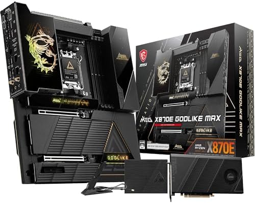 MSI MPG X870E Carbon WiFi Gaming Motherboard  AMD Ryzen 9000/8000/7000 Series Processors  AM5  DDR5  PCIe 5 0  M 2 Gen5  SATA 6Gb/s  USB 40Gbps  HDMI  Wi Fi 7  Bluetooth 5 4  5Gbps LAN  ATX 