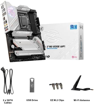 MSI MPG Z790 Edge WiFi Gaming Motherboard  Supports 12th/13th Gen Intel Processors  LGA 1700  DDR5  PCIe 5 0  M 2  2 5Gbps LAN  USB 3 2 Gen2  Wi Fi 6E  ATX   Renewed 