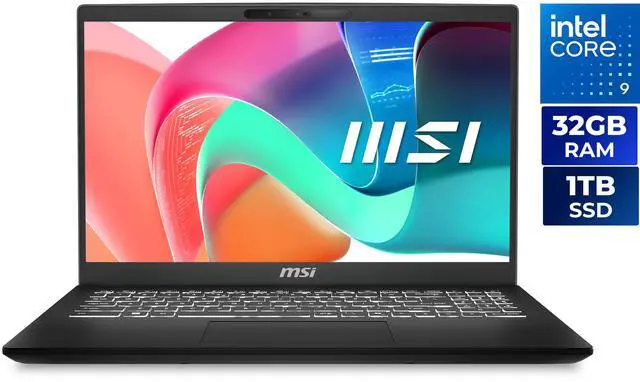 MSI Modern 15 H 15 6" TouchScreen Laptop Intel Core 9 270H   32GB RAM   1TB NVMe SSD   Windows 11 Home  C2RMTG 401US
