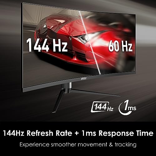 MSI Optix MAG342CQR 1500R Curvature 21 9 Aspect Ratio Narrow Bezel 1ms 3440 x 1440  UWQHD  144Hz Refresh Rate Tilt/Swivel/Height/Pivot Adjustment 34 AMD Freesync Gaming Curved Monitor  Black