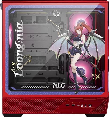 MSI PANO 130R MLG Edition   ATX Mid Tower Gaming PC Case   270 degree Tempered Glass Panel   Liquid Cooling Support up to 360mm Radiator   Pre Installed 4X ARGB Fans