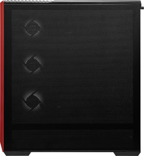 MSI PANO 130R MLG Edition   ATX Mid Tower Gaming PC Case   270 degree Tempered Glass Panel   Liquid Cooling Support up to 360mm Radiator   Pre Installed 4X ARGB Fans