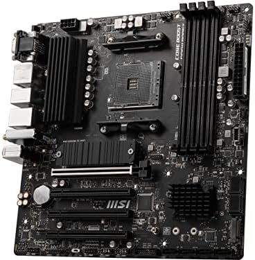 MSI PRO B550M VC WiFi ProSeries Motherboard  AMD Ryzen 5000 Series  AM4  DDR4  PCIe 4 0  SATA 6Gb/s  M 2  USB 3 2 Gen 2  HDMI/DP  Wi Fi 6E  Bluetooth 5 2  mATX 