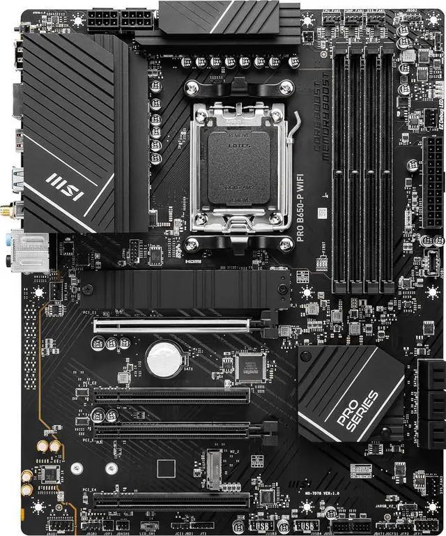 MSI PRO B650 P WIFI AMD AM5 B650 ATX M 2 Desktop Motherboard A