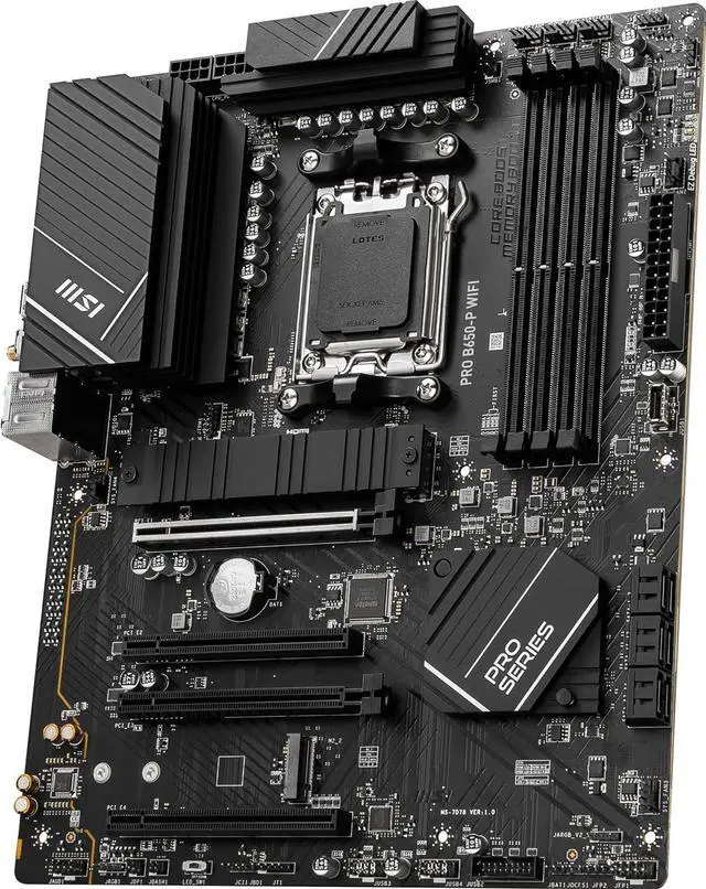 MSI PRO B650 P WIFI AMD AM5 B650 ATX M 2 Desktop Motherboard A
