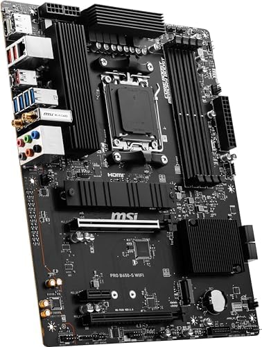MSI PRO B650 S WiFi V1 Motherboard  ATX   Supports AMD Ryzen 9000/8000 / 7000 Series Processors  AM5   DDR5 Memory Boost 6000 MHz/OC  2 x PCIe 4 0 x16  2 x M 2 Gen4  Wi Fi 6E