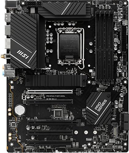 MSI PRO B760 P WiFi DDR4 ProSeries Motherboard  Supports 12th/13th/14th Gen Intel Processors  LGA 1700  DDR4  PCIe 4 0  M 2  2 5Gbps LAN  USB 3 2 Gen2  HDMI/DP  Wi Fi 6E  Bluetooth 5 3  ATX