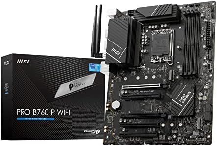 MSI PRO B760 P WiFi DDR4 ProSeries Motherboard  Supports 12th/13th/14th Gen Intel Processors  LGA 1700  DDR4  PCIe 4 0  M 2  2 5Gbps LAN  USB 3 2 Gen2  HDMI/DP  Wi Fi 6E  Bluetooth 5 3  ATX