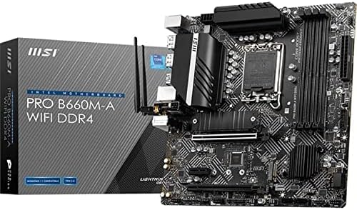 MSI PRO B760 P WiFi DDR4 ProSeries Motherboard  Supports 12th/13th/14th Gen Intel Processors  LGA 1700  DDR4  PCIe 4 0  M 2  2 5Gbps LAN  USB 3 2 Gen2  HDMI/DP  Wi Fi 6E  Bluetooth 5 3  ATX