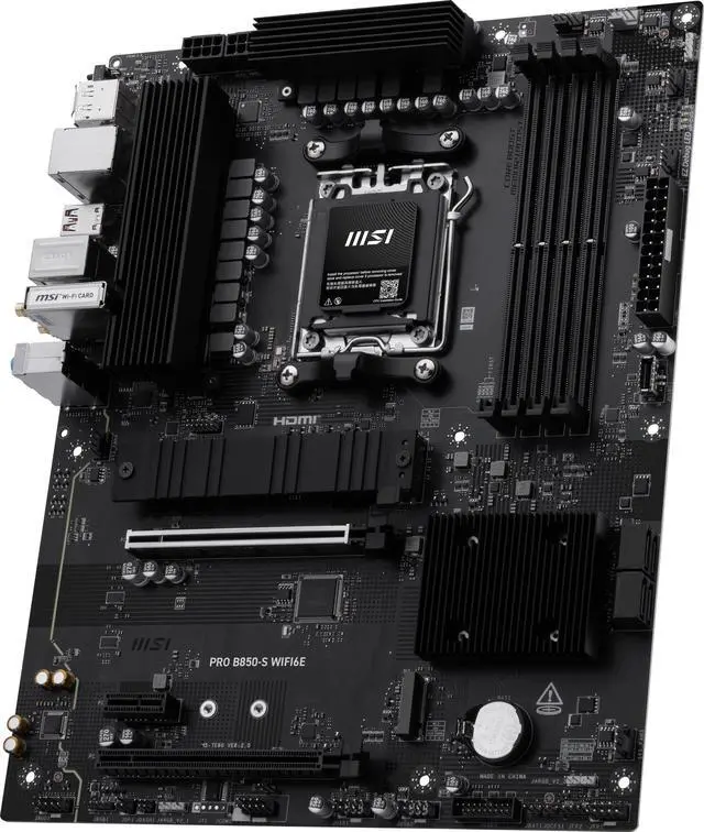 Placa base MSI PRO B850-S WIFI6E AM5 AMD B850 SATA 6Gb/s 5G Network Wi-Fi6E DDR5