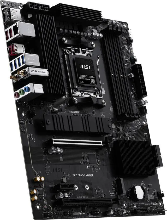 Placa base MSI PRO B850-S WIFI6E AM5 AMD B850 SATA 6Gb/s 5G Network Wi-Fi6E DDR5