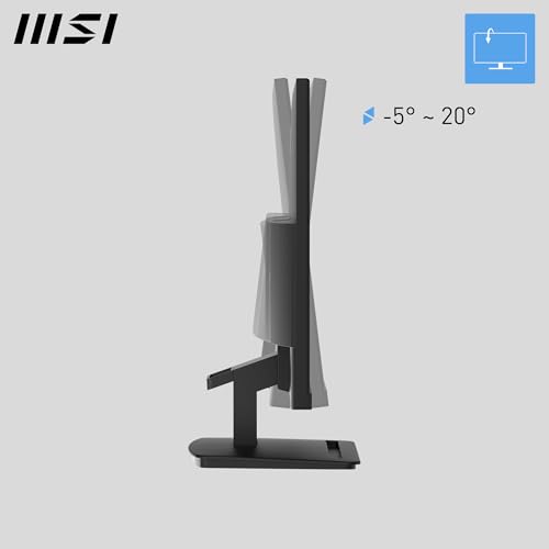 MSI PRO MP243L E14 24 inch IPS 1920 x 1080  FHD  Gaming Office Monitor  144Hz  Adaptive Synch  HDR Ready  HDMI  VGA Port VESA Mountable  Tilt  4 Side Slim Bezel 1ms  Black