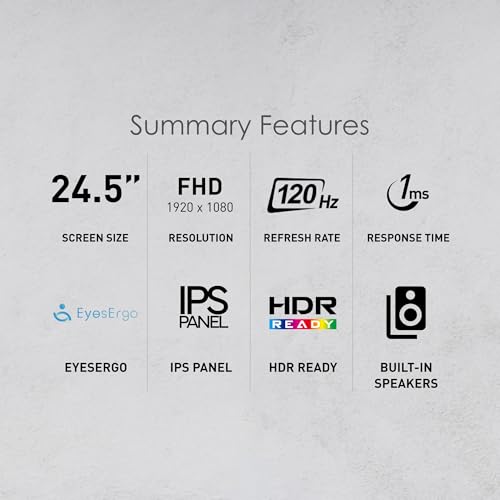 MSI PRO MP243L E14 24 inch IPS 1920 x 1080  FHD  Gaming Office Monitor  144Hz  Adaptive Synch  HDR Ready  HDMI  VGA Port VESA Mountable  Tilt  4 Side Slim Bezel 1ms  Black