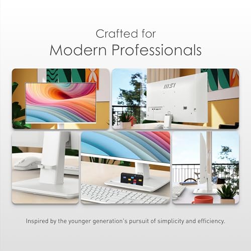 MSI PRO MP243L E14 24 inch IPS 1920 x 1080  FHD  Gaming Office Monitor  144Hz  Adaptive Synch  HDR Ready  HDMI  VGA Port VESA Mountable  Tilt  4 Side Slim Bezel 1ms  Black