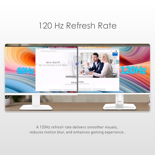 MSI PRO MP243L E14 24 inch IPS 1920 x 1080  FHD  Gaming Office Monitor  144Hz  Adaptive Synch  HDR Ready  HDMI  VGA Port VESA Mountable  Tilt  4 Side Slim Bezel 1ms  Black