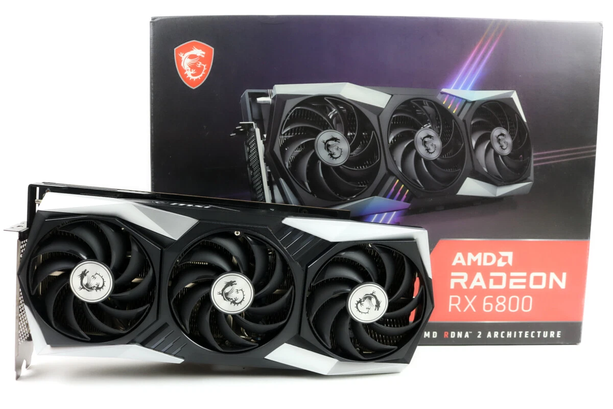MSI Radeon RX 6800 16GB Gaming X Trio GPU w/Box   1yr Warranty  Fast Ship 