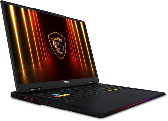 MSI Raider   18" GeForce RTX 5090 Laptop GPU   Intel Core Ultra 9 285HX    64GB DDR5 6400MHz Memory   2TB SSD   Windows 11 Pro   Gaming Laptop   120 Hz Mini LED  Raider 18 HX AI A2XWJG 069US  