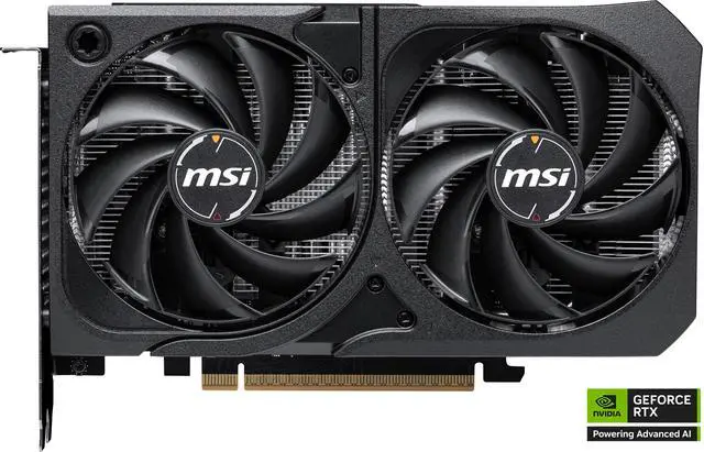 MSI SHADOW GeForce RTX 5060 8GB GDDR7 PCI Express 5 0 x 16  use x8  Graphics Card RTX 5060 8G SHADOW 2X OC