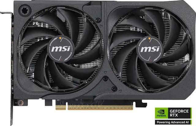MSI SHADOW GeForce RTX 5050 8GB GDDR6 PCI Express 5 0 Graphics Card RTX 5050 8G SHADOW 2X OC