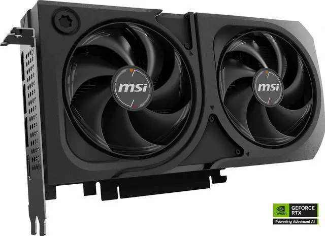 MSI SHADOW GeForce RTX 5060 Ti 8GB GDDR7 PCI Express 5.0 Graphics Card RTX 5060 Ti 8G SHADOW 2X OC PLUS