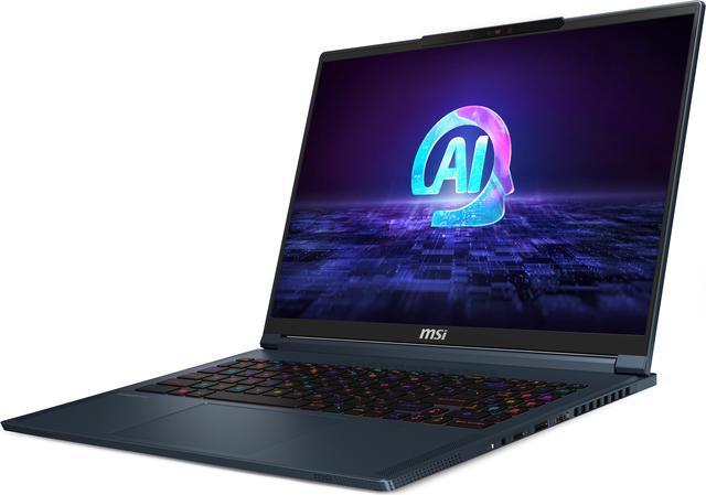 MSI Stealth 16 AI Studio   16" GeForce RTX 4070 Laptop GPU   Intel Core Ultra 9 185H    64GB Memory   1 TB PCIe SSD   Windows 11 Pro 64 bit   Gaming Laptop   240 Hz  Stealth 16 AI Studio A1VGG 036US