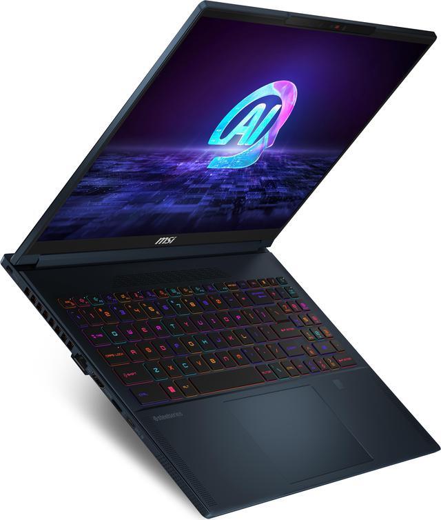 MSI Stealth 16 AI Studio   16" GeForce RTX 4070 Laptop GPU   Intel Core Ultra 9 185H    64GB Memory   1 TB PCIe SSD   Windows 11 Pro 64 bit   Gaming Laptop   240 Hz  Stealth 16 AI Studio A1VGG 036US