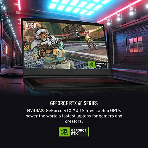 MSI Thin 15 15 6  144Hz FHD Gaming Laptop  Intel Core i7 13620H  NVIDIA Geforce RTX 4050  16GB DDR4  512GB NVMe SSD  WiFi 6E  Win 11  Black B13VE 2678US