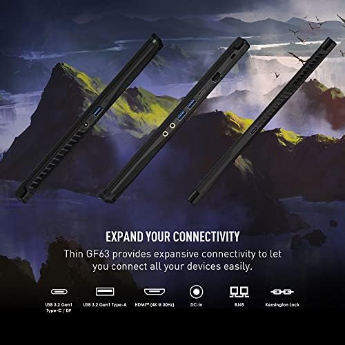 MSI Thin 15 15 6  144Hz FHD Gaming Laptop  Intel Core i7 13620H  NVIDIA Geforce RTX 4050  16GB DDR4  512GB NVMe SSD  WiFi 6E  Win 11  Black B13VE 2678US