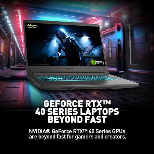 MSI Thin 15 15 6  144Hz FHD Gaming Laptop  Intel Core i7 13620H  NVIDIA Geforce RTX 4050  16GB DDR4  512GB NVMe SSD  WiFi 6E  Win 11  Black B13VE 2678US