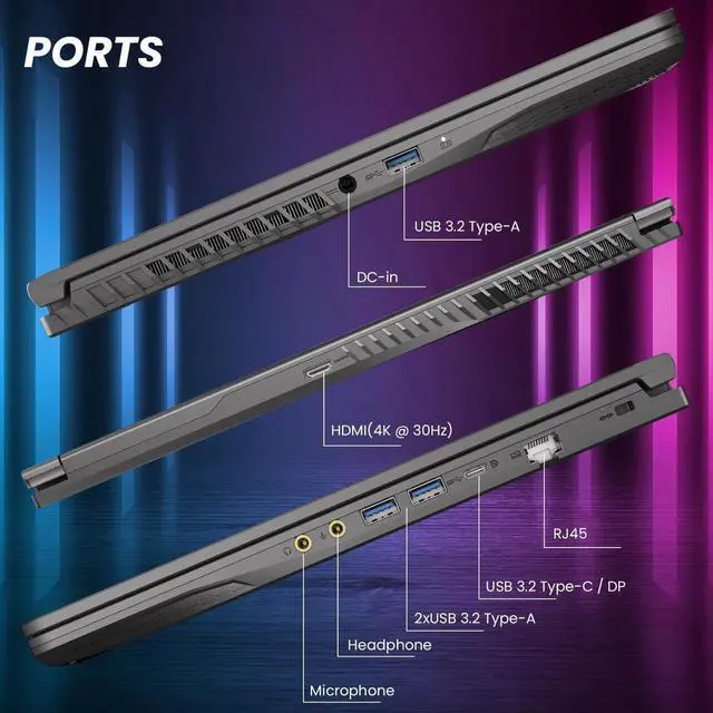 MSI Thin 15 6" FHD 144Hz Gaming Laptop NVIDIA GeForce RTX 4050 Intel Core i5 13420H  Beat i7 12650H  16GB RAM 512GB SSD WiFi 6E Bluetooth 5 3 Backlit KB Webcam HDMI USB C RJ45 Windows 11 Pro Gray