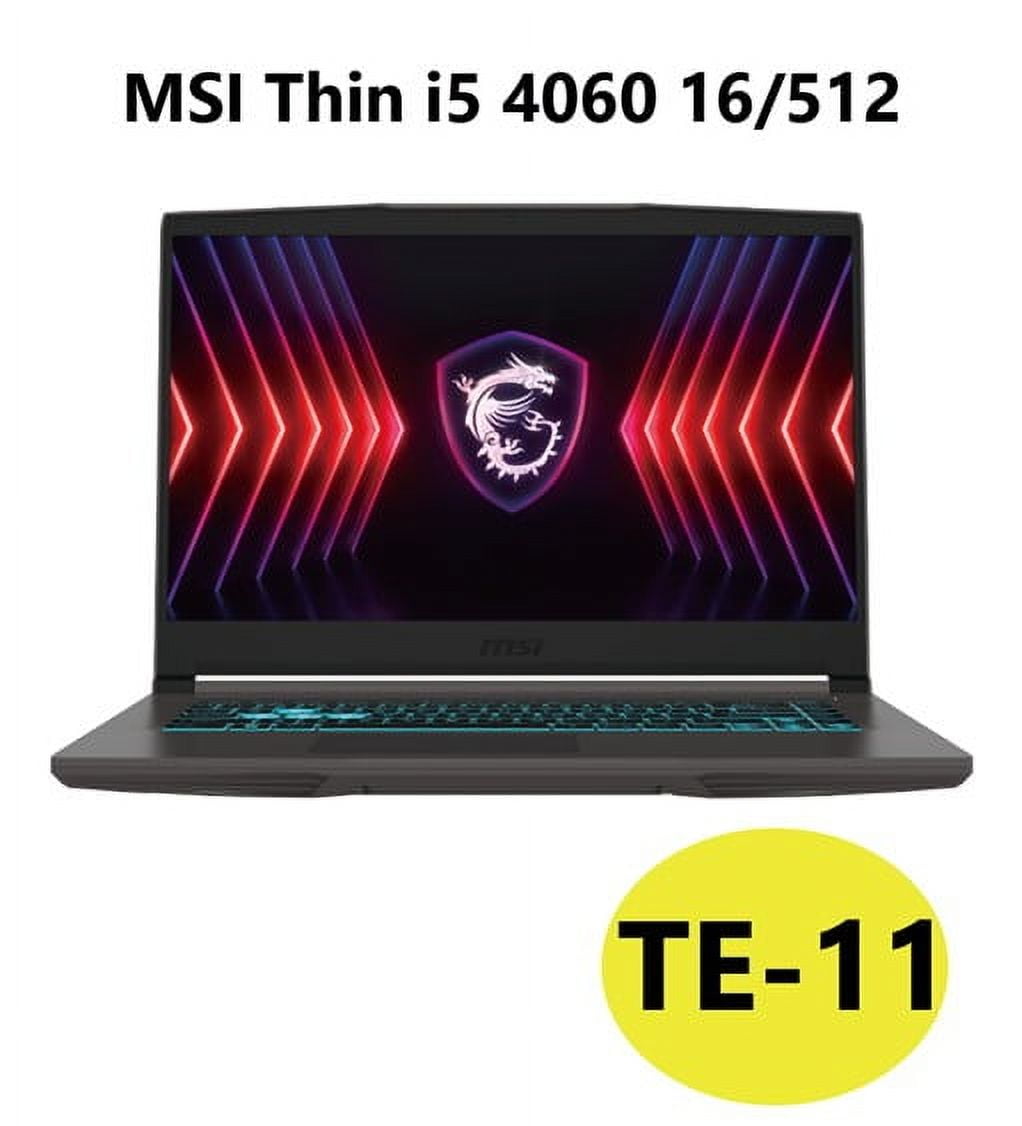 MSI Thin 15 6 inch FHD 144Hz Gaming Laptop Intel Core i5 13420H NVIDIA GeForce RTX 4060   16GB DDR4 512GB SSD Gray  2025 