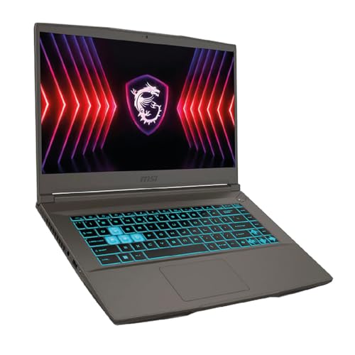 MSI Portátil para juegos delgado de 15.6 pulgadas FHD 144Hz Intel Core i5-13420H NVIDIA GeForce RTX 4060-16GB DDR4 512GB SSD Gris (2025)
