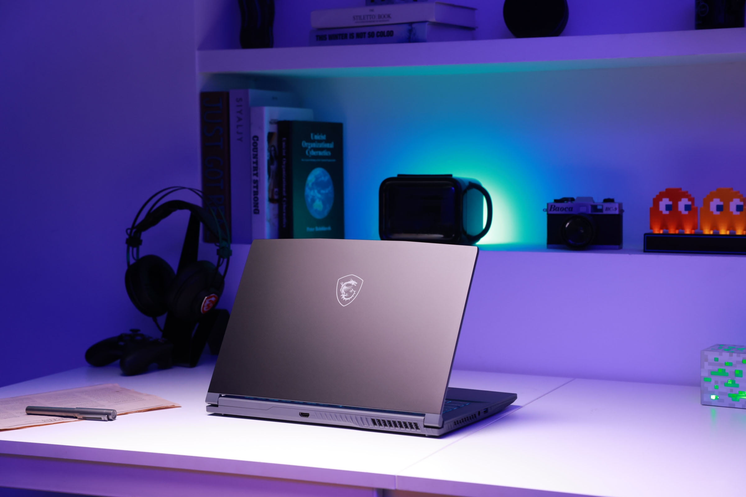 MSI Thin 15 6 inch FHD 144Hz Gaming Laptop AMD Ryzen 5 7535HS NVIDIA GeForce RTX 4060   16GB DDR5 512GB SSD Gray  2025 