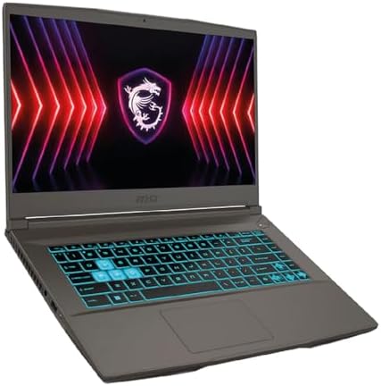 MSI Thin 15 6 inch FHD 144Hz Gaming Laptop Intel Core i5 13420H NVIDIA GeForce RTX 4060 16GB DDR4 512GB SSD Gray  2025