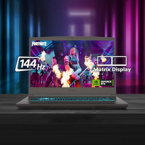 MSI Thin 15 B13VE 1697CA 15 6 144Hz Gaming Laptop Intel  Core  i5 13420H RTX 4050 16GB 512GB NVMe SSD Win11