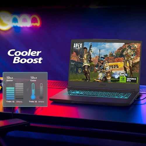 MSI Thin 15 B13VE 1697CA 15 6 144Hz Gaming Laptop Intel  Core  i5 13420H RTX 4050 16GB 512GB NVMe SSD Win11