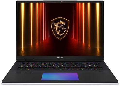 MSI Titan 18 HX AI A2XWJG 640CA 18 UHD  120Hz Mini LED Gaming Laptop  Intel  Core  Ultra 9 285HX  RTX 5090  64GB DDR5 Memory  2TB Gen5  2TB Gen4 2 NVMe SSD  Cherry Mechanical RGB KB  Win 11 Pro