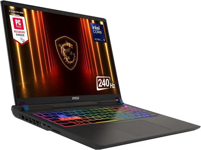 MSI Vector   LCD 16" QHD  GeForce RTX 5080 Laptop GPU   Intel Core Ultra 9 275HX    16GB Memory   1 TB SSD   Windows 11 Home   Gaming Laptop   240 Hz  Vector 16 HX AI A2XWIG 050US