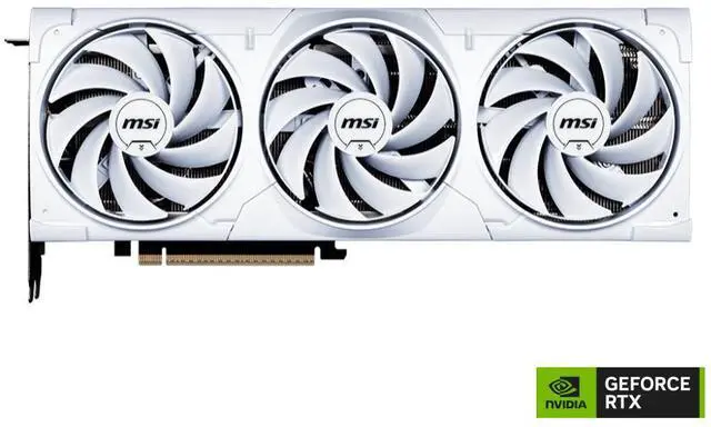 MSI Ventus GeForce RTX 5080 16GB GDDR7 PCI Express 5 0 Graphics Card RTX 5080 16G VENTUS 3X OC WHITE